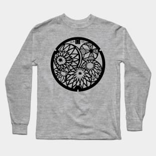 Matsumoto Drain Cover - Japan - Front Print Long Sleeve T-Shirt